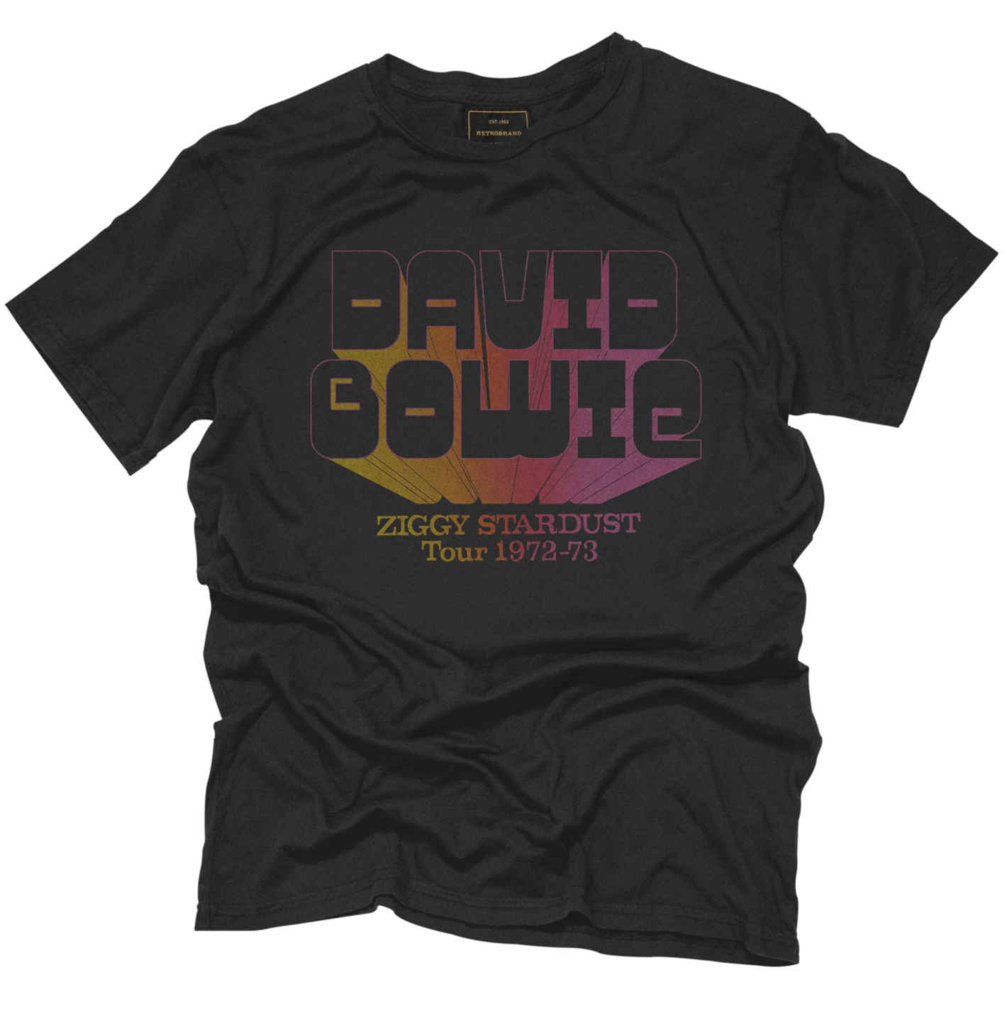 David Bowie Ziggy Stardust Black Label Shirt