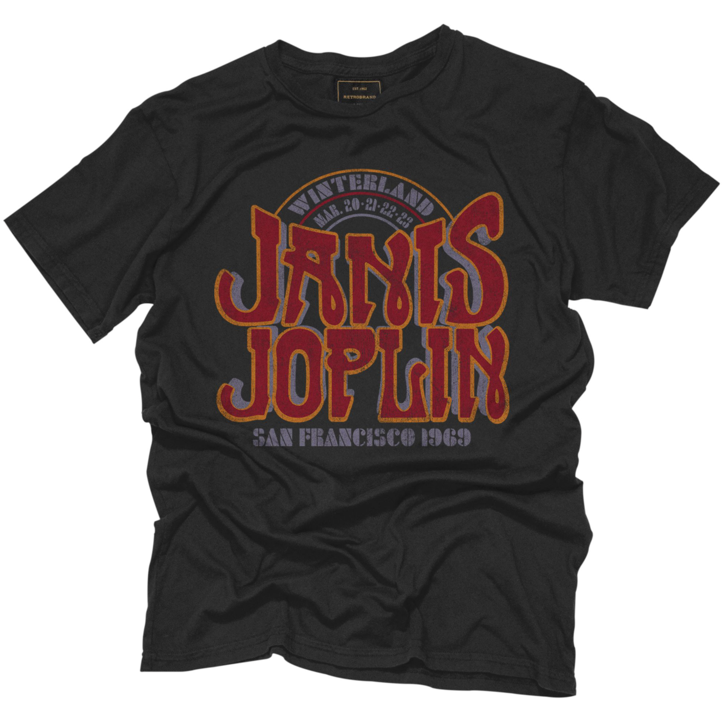 Janis Joplin San Francisco '69 Black Label Tee