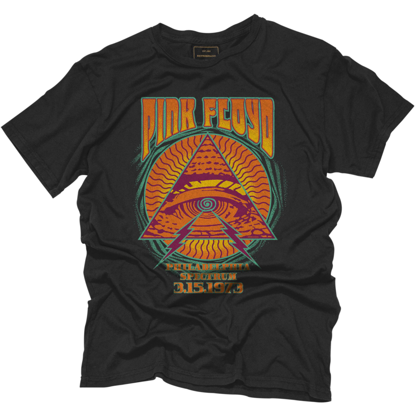 Pink Floyd Philadelphia Spectrum Black Label Tee