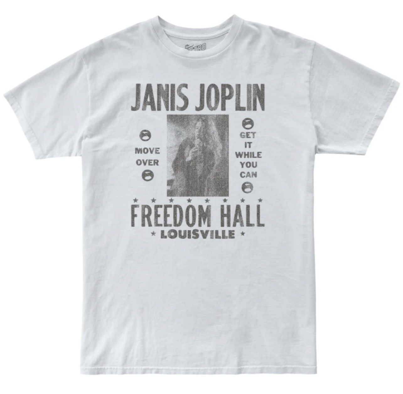 Janis Joplin Freedom Hall 100% Cotton Unisex Tee