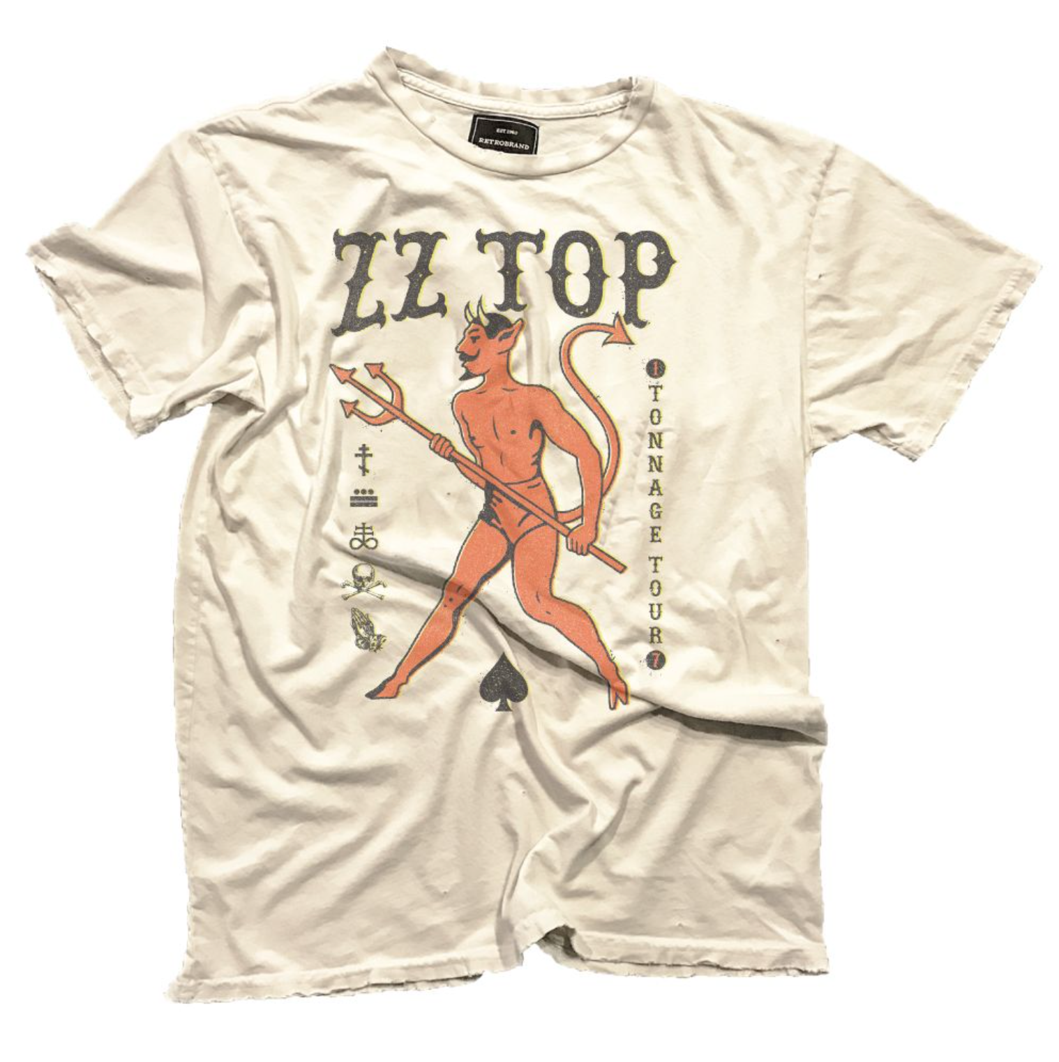 ZZ Top Tonnage Tour Black Label Tee