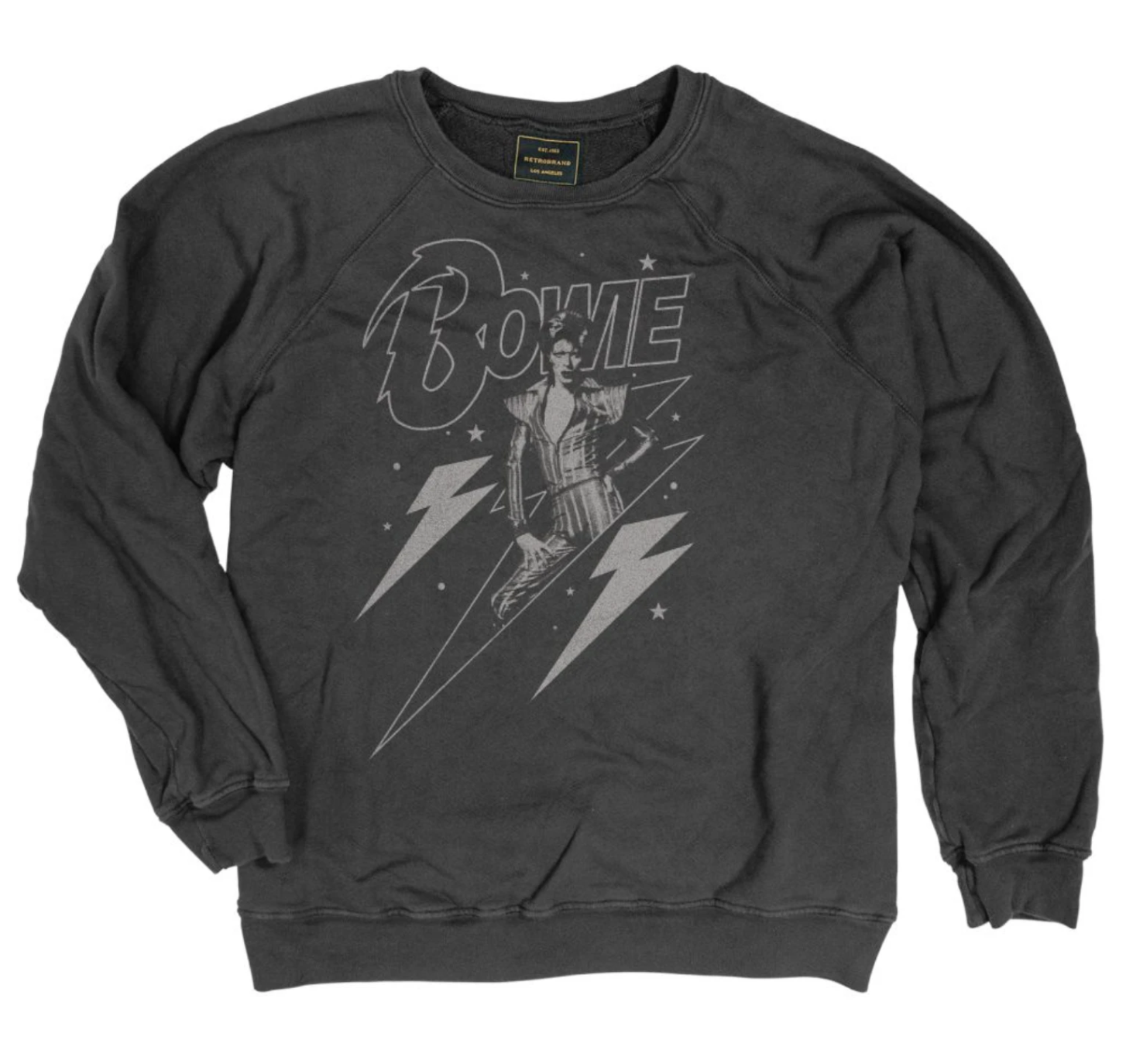 David Bowie Ziggy Stardust Space/Bolt Black Label Sweatshirt