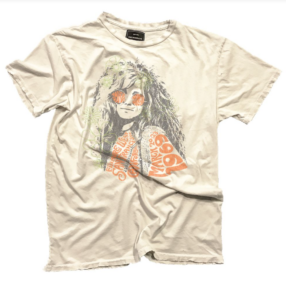 Janis Joplin Black Label Tee