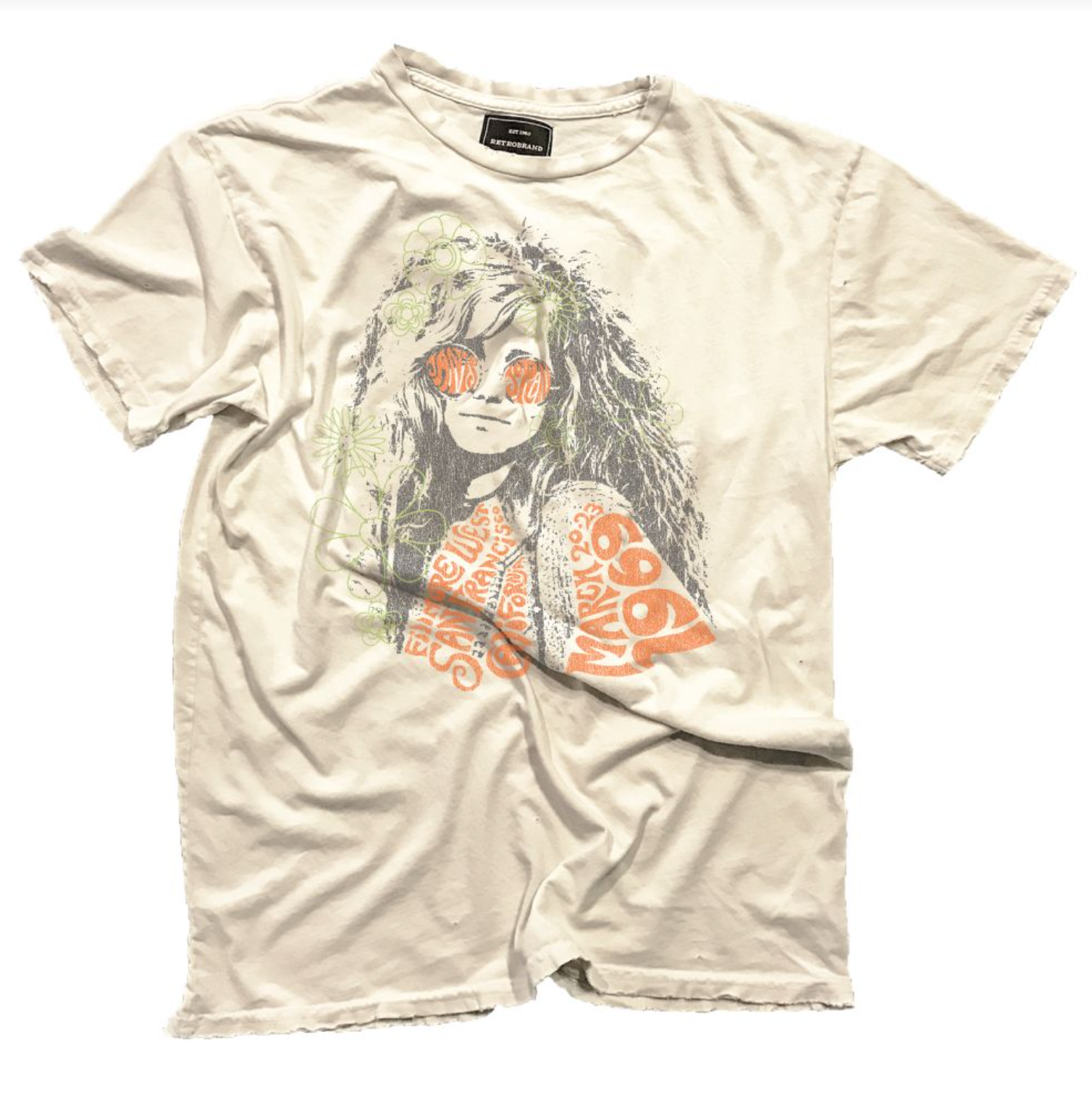 Janis Joplin Black Label Tee