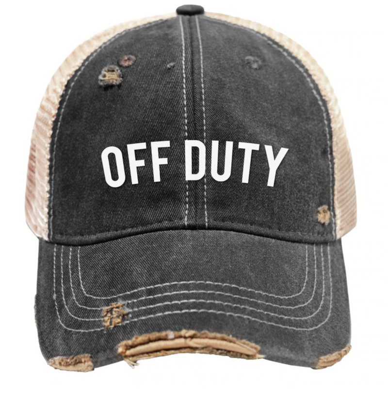 Off Duty Snap Back Trucker Cap ORIGINAL RETRO BRAND
