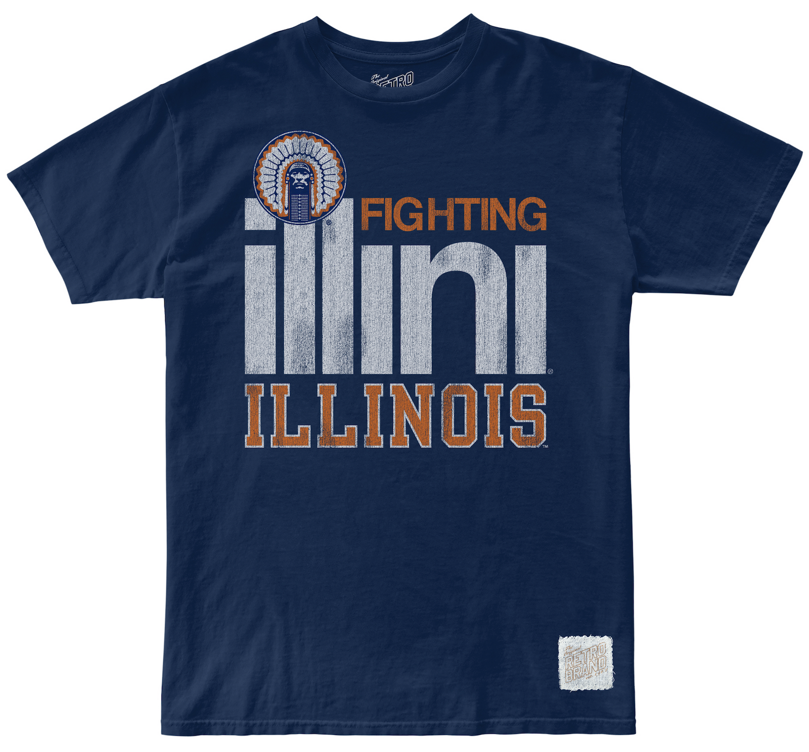 Illinois Fighting Illini 100% Cotton Unisex Tee
