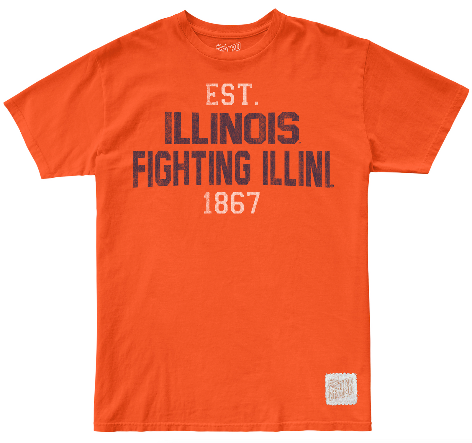 Illinois Fighting Illini 1867 100% Cotton Unisex Tee