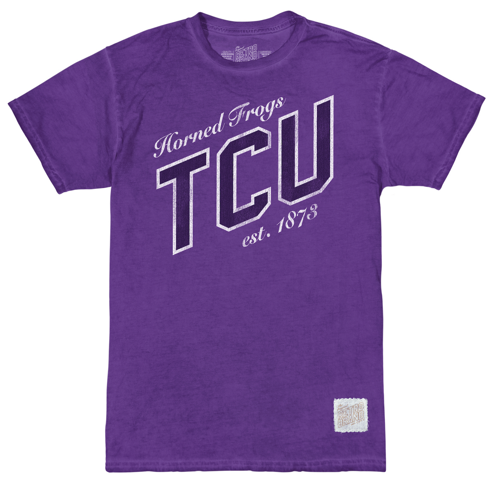 TCU Horned Frogs 100% Oil Wash Cotton Tee