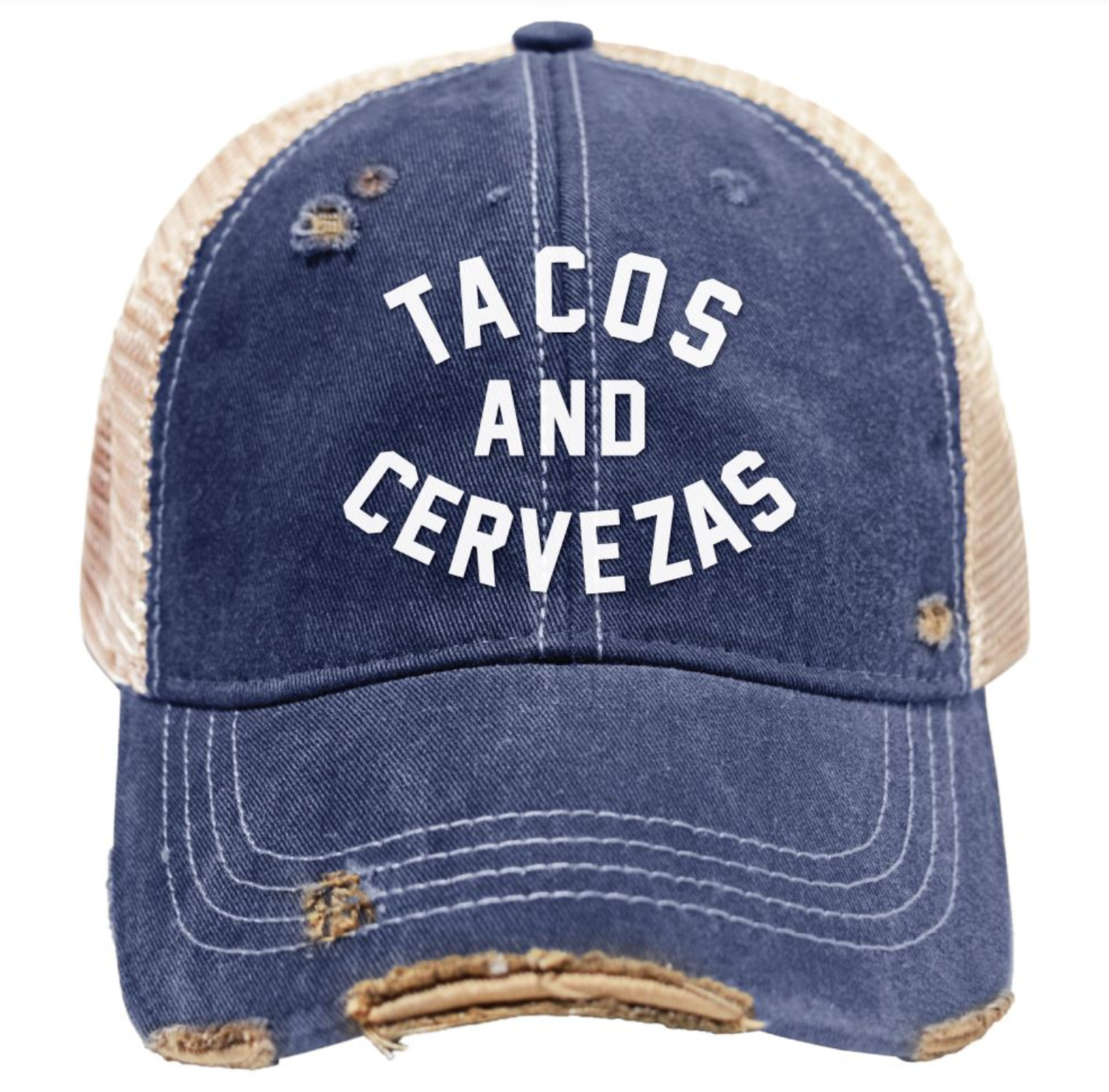 Tacos and Cervezas Vintage Snap Back Trucker Cap