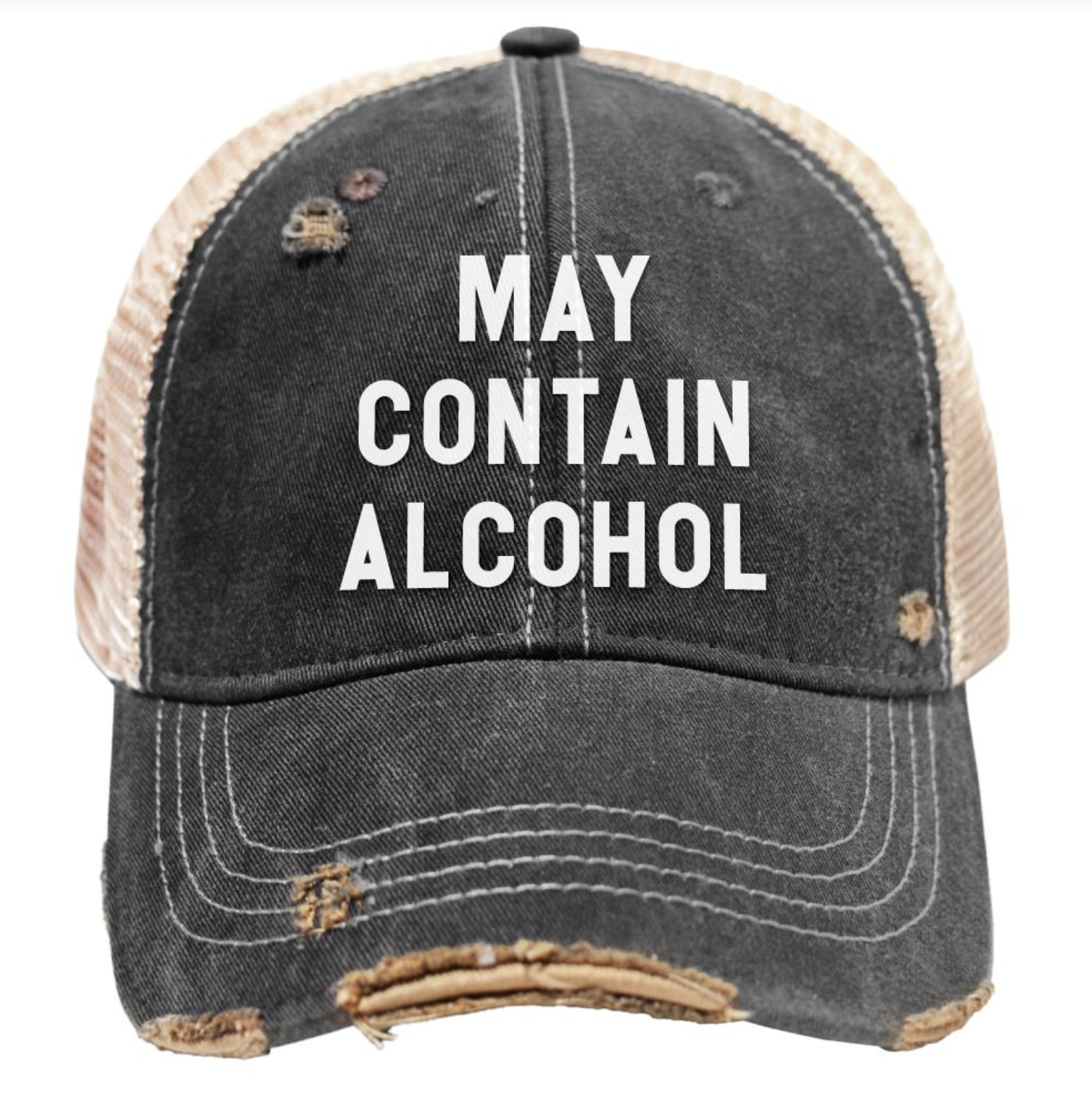 May Contain Alcohol Snap Back Trucker Cap