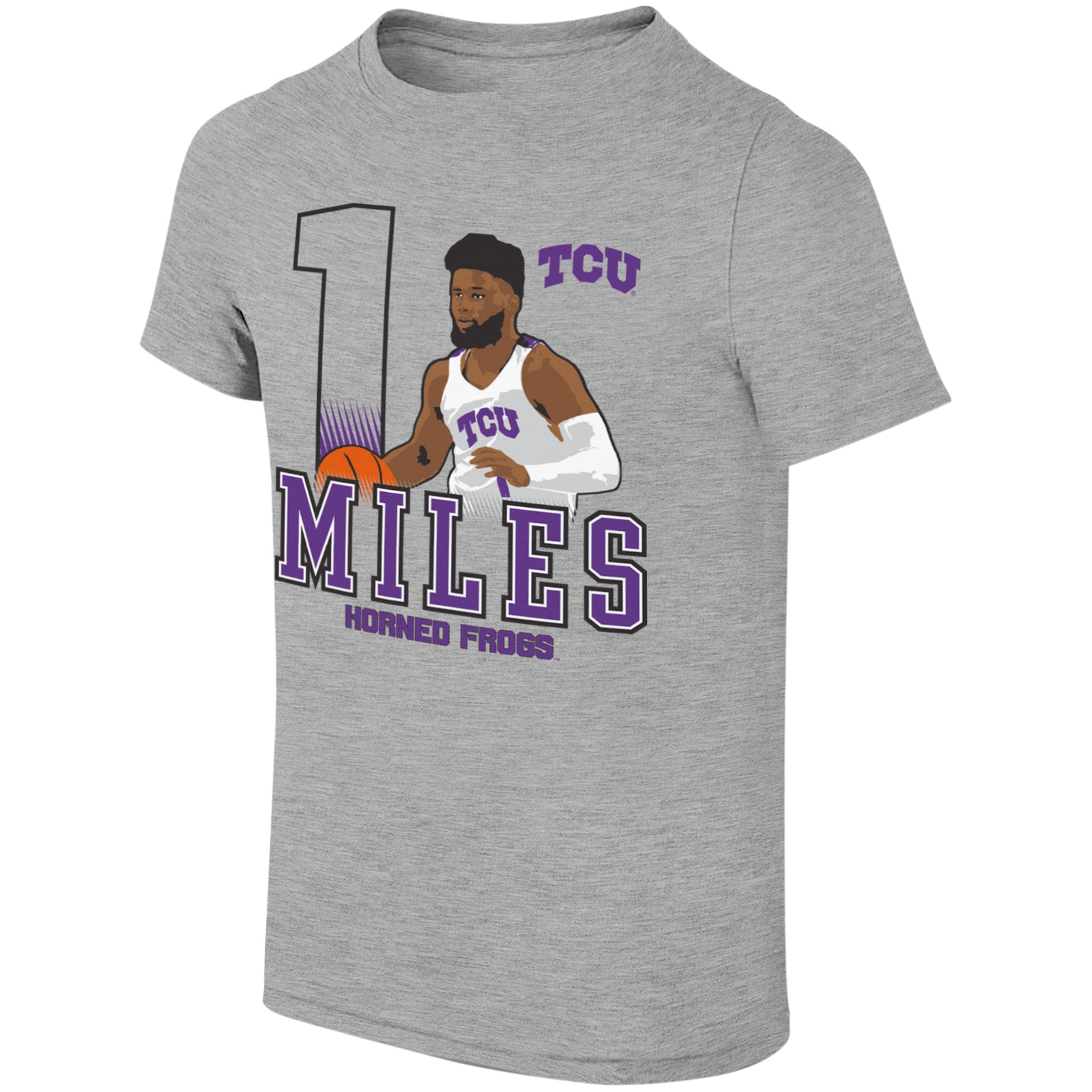 Mike Miles TCU Horned Frogs Player Action Tee