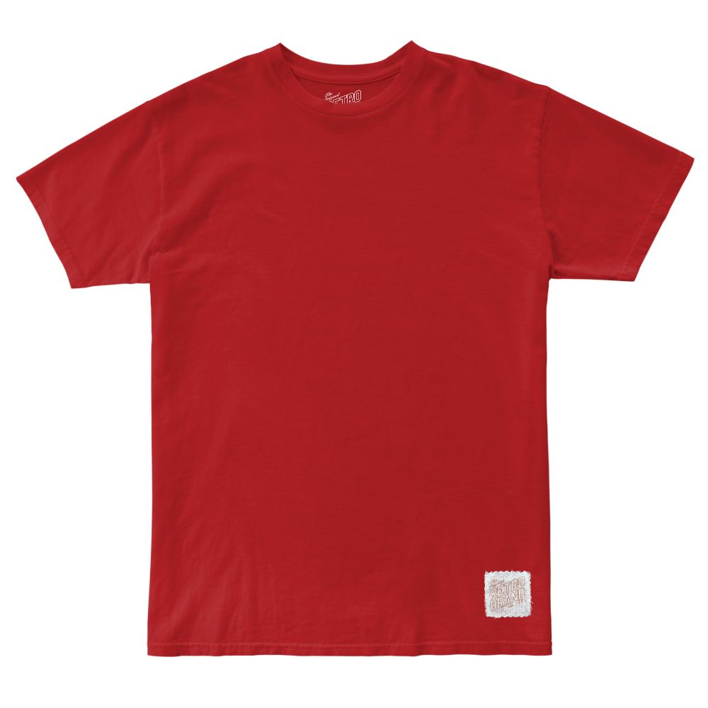 Retro Comfort 100% cotton unisex short sleeve blank tee in red