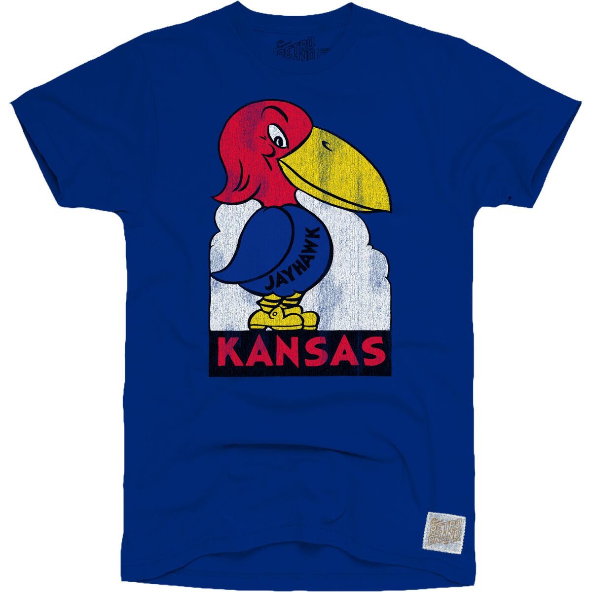 Vintage  Kansas Jayhawks 100% Cotton Unisex Tee