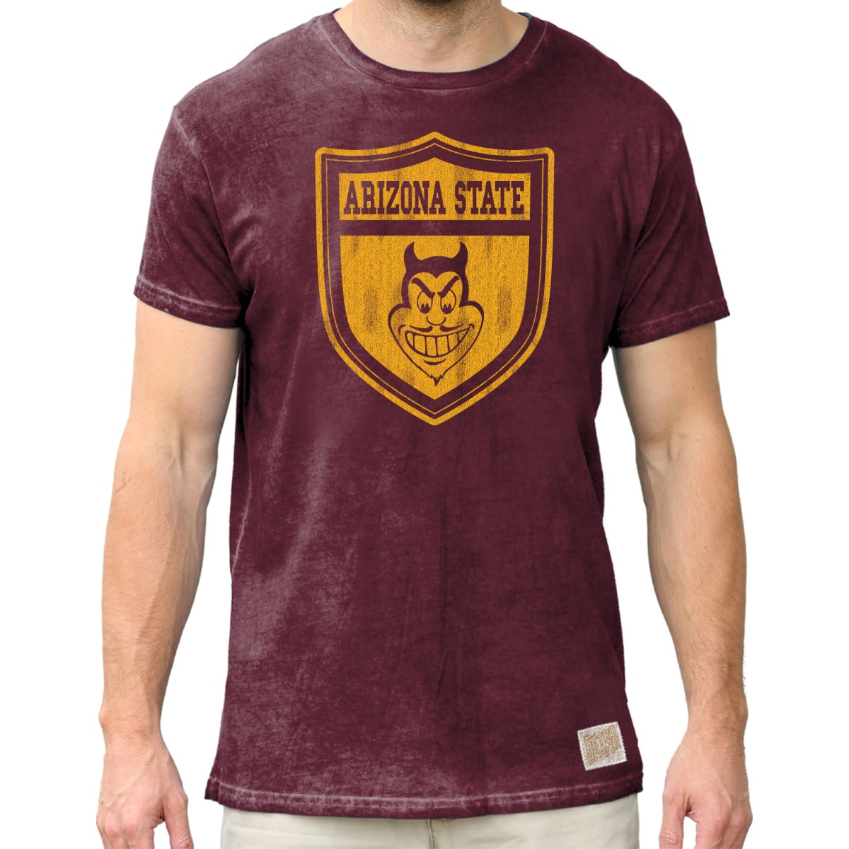 Arizona State 100% Cotton Oil Wash Unisex Tee