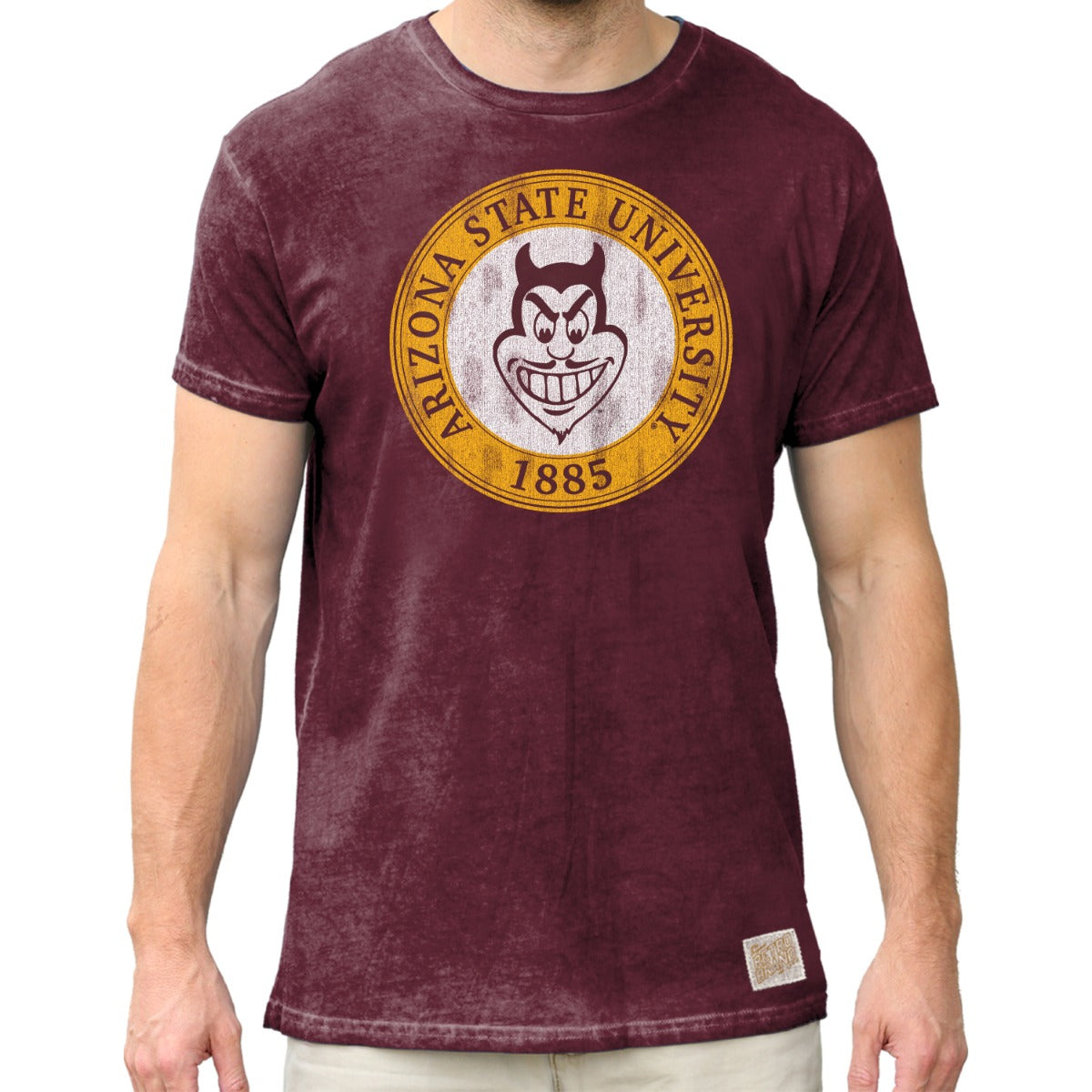 Arizona State 100% Cotton Oil Wash Unisex Tee