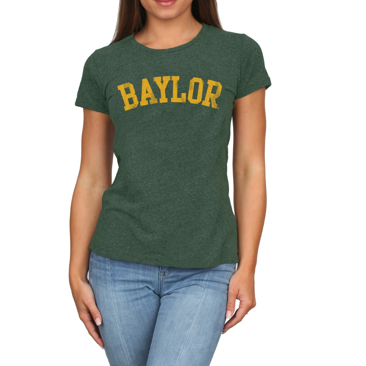 Baylor Women's Tri Blend Crew Neck Tee