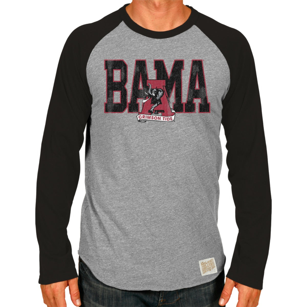 Alabama Tri-Blend Unisex Contrast Raglan