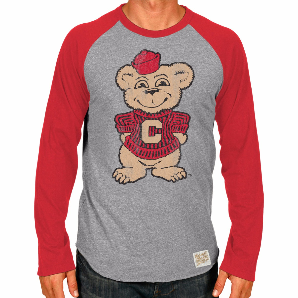 Cincinnati Bearcats Tri-Blend Unisex Contrast Raglan
