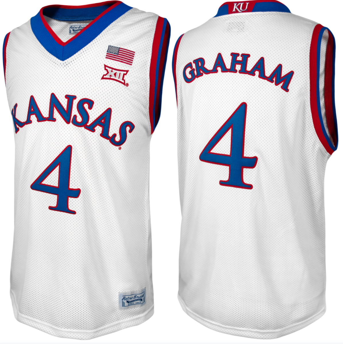 Kansas Jayhawks Devonte' Graham Classic Jersey