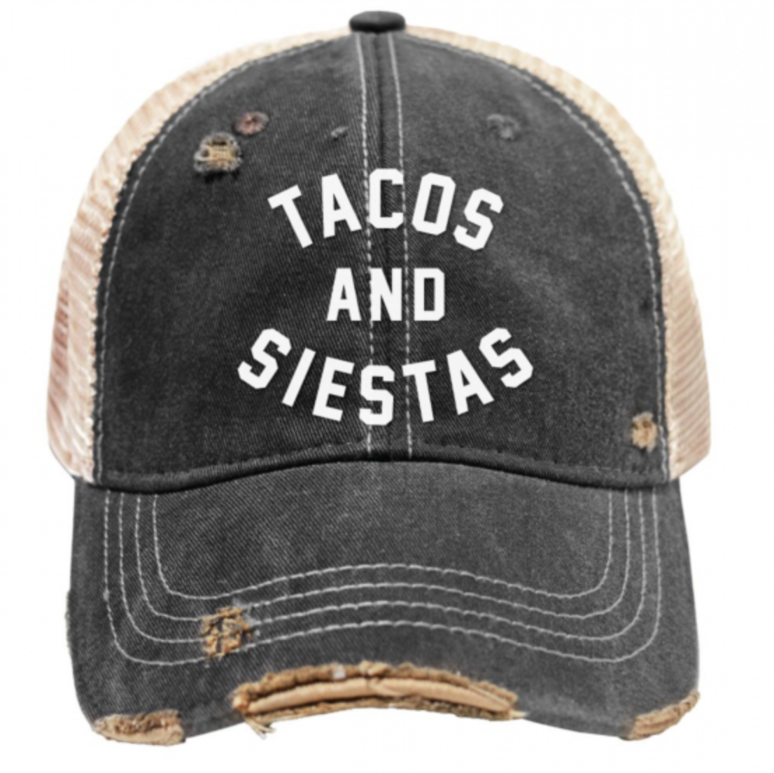Tacos and Siestas Snap Back Trucker Cap